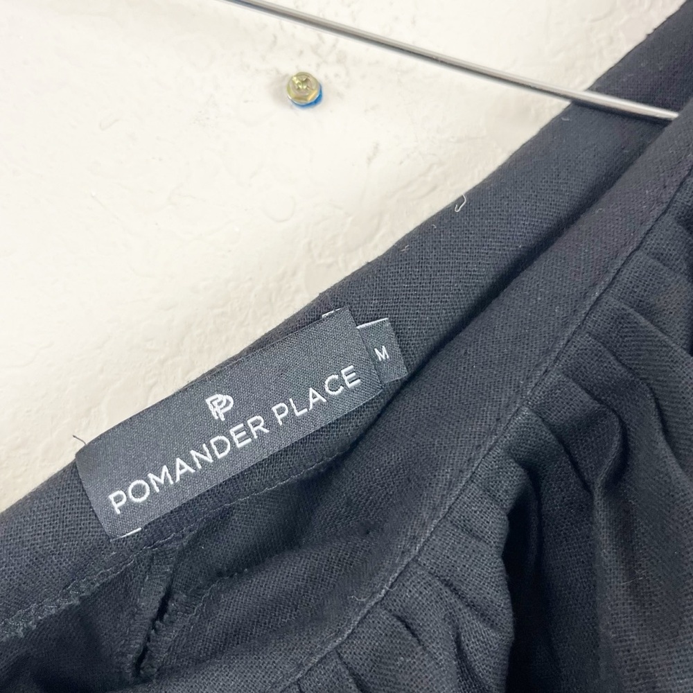 Pomander Place Florencia One Shoulder Black Maxi Dress Size Medium - Picture 3 of 8